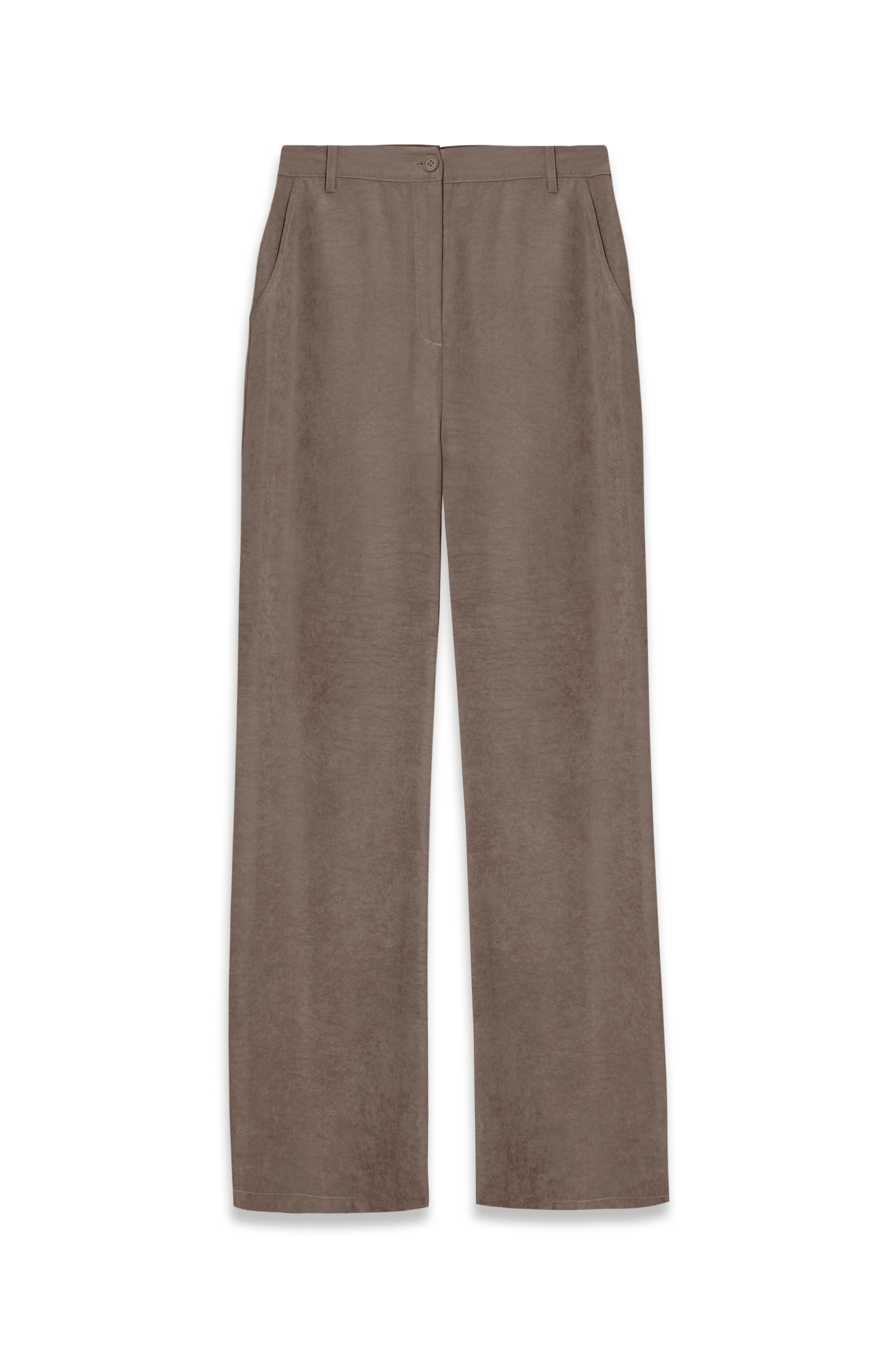Kennedy Straight Leg Trouser in Mouse